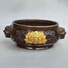 Antique Copper Incense Burner Xuande Stove Metal Craft Home Decorations Retro