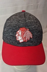 kick 10 chicago hawks baseball hat one size gray /red - Picture 1 of 5