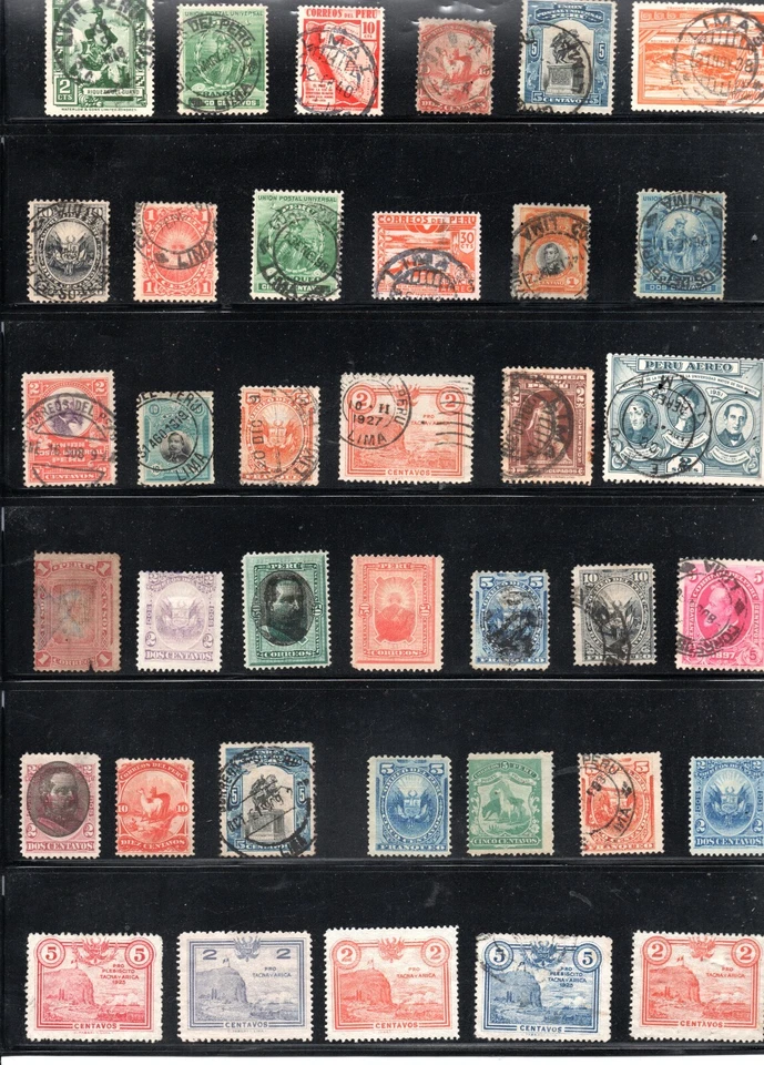 PERU,  EXCELENTE LOTE DE SELLOS, MAYORIA CIRCULADOS  ( NEA-026  ) - Image 1 of 1