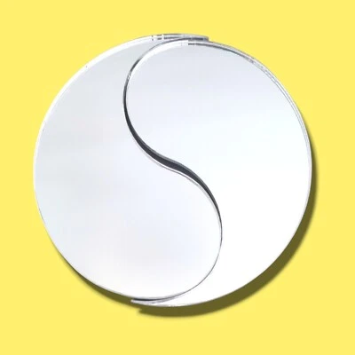 Акриловые зеркала в форме инь и ян - различные размеры - Изображение 1 из 2