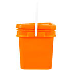  Plastic Bucket with Handle Lid Reusable Paint Bucket Oil Paint Pail Bucket