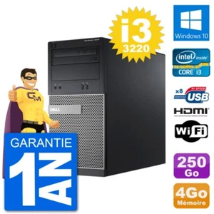 PC Dell 3010 MT i3-3220 RAM 4Go Disque Dur 250Go HDMI Windows 10 Wifi - Photo 1/3