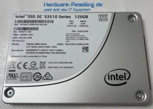 Intel SSD DC S3510 Series 120GB 2,5" SATA III 6G MLC SSDSC2BB120G6 H69277-302 - Bild 1 von 1