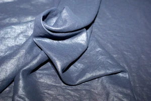 Lotes de 2,5 m - BLUE CRUSH SHIMMER / Tela Georgette aspecto cuero sintético peso ligero - Imagen 1 de 3