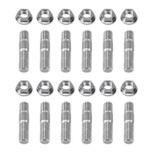 12pcs Manifold Extended Stud Studs Bolt Kit M10x1.25mm x 48mm For Toyota - Picture 1 of 11