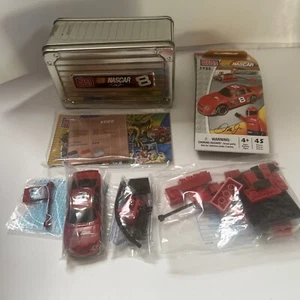 Dale Earnhardt Jr NASCAR Mega Bloks 45 Pc Tin Set 1722 Winner’s Circle Open Box - Picture 1 of 19