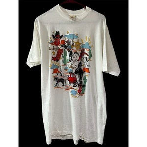 Fruit of the Loom Men’s Large Western Rodeo Cowboy S.A.B. Single Stitch Tee NEW - Picture 1 of 7