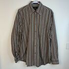 Sportscraft Mens Shirt Large Mens Collared Multicolour Striped Button Up 4142