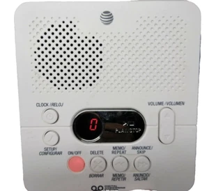 Sistema de contestador digital AT&T ATT1740 60 minutos de tiempo de grabación blanco - Imagen 1 de 10
