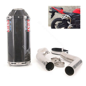 Slip for Honda CBR1000RR 2004-2007 Carbon Exhaust Mid Link Pipe Modified System