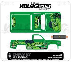'83 CHEVY SILVERADO Custom WaterSlide Decal for hot wheels 1/64 105 - Picture 1 of 4