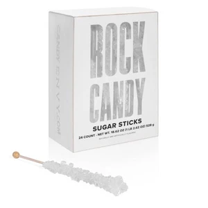 Bastoncini di Zucchero per Caramelle White Rock - Originali Aromatizzati allo Zucchero - 24 Confezioni Singole... - Foto 1 di 7