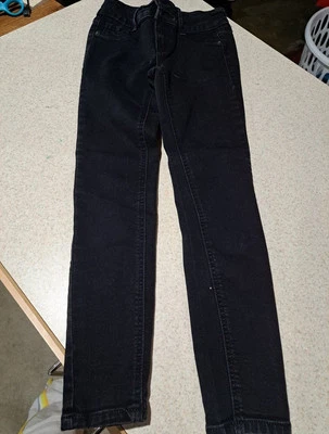 Pantalones de mezclilla ajustados negros Mudd para niñas talla 8 Foto 1 de 4