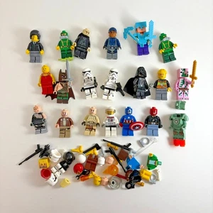 20 Misc Lot of Lego Collectible Minifigures & Parts Marvel Star Wars Roblox - Picture 1 of 5