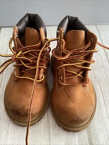 TIMBERLANDS TODDLER BOOTS PREOWNED SIZE U.S.5 Brown - Picture 1 of 21