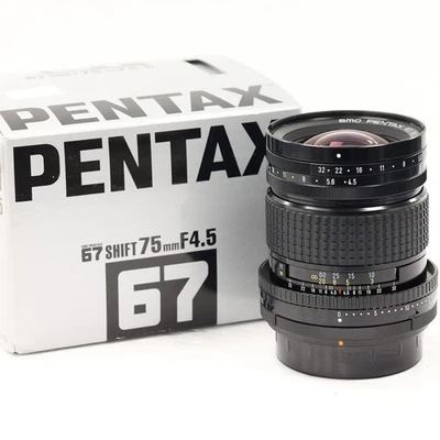 Pentax 67 75mm F4.5 SMC Shift Lens For Pentax 6x7 - Latest Version STK: 41156 - Image 1 of 4