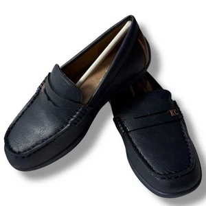 NIB Kenneth Cole New York Jason Penny Loafers Navy Blue Kids Sz 11 - Picture 1 of 20