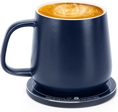 Juego de calentador de taza de café taza caliente APEKX - inteligente estable constante azul marino profundo  Foto 1 de 4