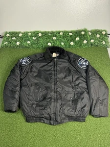 Allied Universal Security Services Quilted Lined Bomber Jacket Black XL - Picture 1 of 21