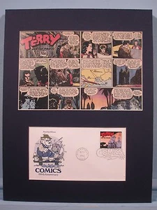 Tira cómica de Terry y los Piratas y portada del primer día - Imagen 1 de 2