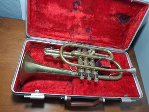 F.E OLDS & SON AMBASSADOR CORNET CIRCA (1953) ALL ORIGINAL FINISH. #110647 - Picture 1 of 16