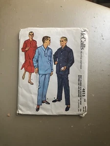 Pijama y bata de costura vintage de los años 50 McCalls 4815 para hombre talla 38-40 - Imagen 1 de 2