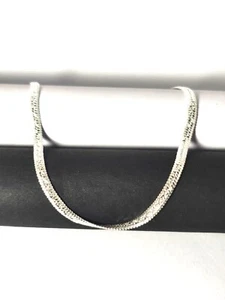 Silver chain necklace, 925 Sterling silver round snake chain, Chain for pendant, - Picture 1 of 3