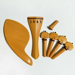 Accesorio de madera de boj para violín 4/4 clavijas reposabarros extremo piezas de cuerda caja madera - Imagen 1 de 4