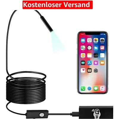 BEVA Endoskopkamera mit Licht, WiFi Endoskop HD 720P Endoskopkamera , Rohrka...