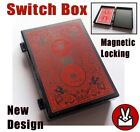 NEW DESIGN MAGIC CARD BOX CHANGE SWITCH VANISH TRICK SWAP CASE MAGNETIC LOCKING