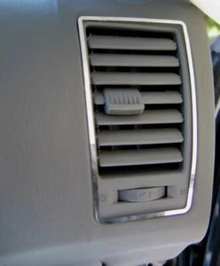 D Hyundai Terracan Chrom Rahmen für Lüftungsschacht außen - Edelstahl poliert - Picture 1 of 3