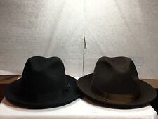 New with Tag Dobbs Fifth Ave New York Fedora Fox Men's Hat Brim 2 1/8''