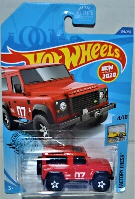 HOT WHEELS 2020 LAND ROVER DEFENDER 90 4/10 NEW MODEL 199/250 MT🚢N 📦 - Image 1 of 2