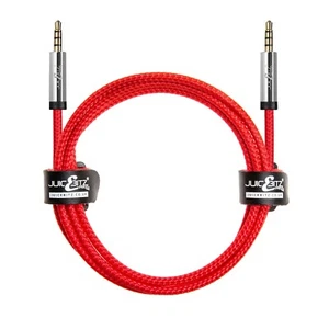 JuicEBitz® 3.5mm to 3.5mm Cable Braided Stereo Jack Lead 4 Pole Conductors - 1m