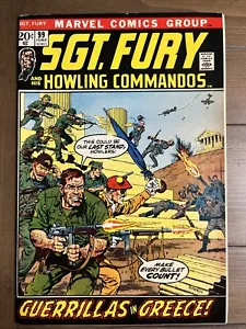 Sgt. Cómic de guerra de la Edad de Bronce de Fury and His Howling Commandos #99 en estado bastante bueno 8,0 Marvel 1972 - Imagen 1 de 17
