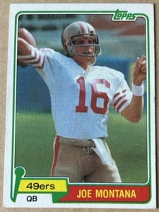 Carta JOE MONTANA HOF 1981 TOPPS ROOKIE #216 EX-MT condizioni - Foto 1 di 2