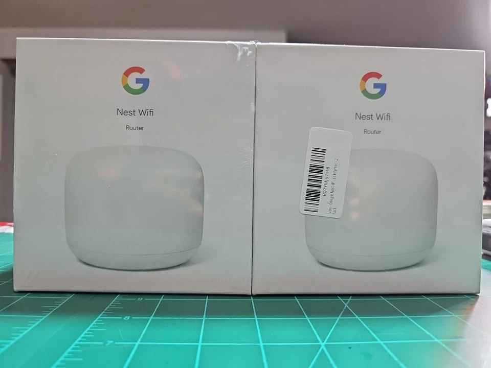 Google Nest Wifi Ethernet (RJ-45) Wireless Router - GA01144US 2 PACK - Image 1 of 3