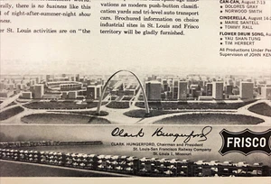 1961 St. Louis Municipal Opera Stampa Pubblicità Arco St. Louis San Francisco Railway - Foto 1 di 8