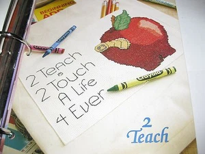 2 Teach TNS Cross Stitch Collector's Series pattern - Picture 1 of 1