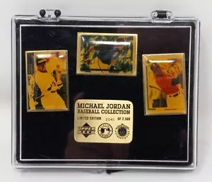 Michael Jordan Baseball Collection 3 Pin Set Upper Deck Limited Edition /2500 - Picture 1 of 4