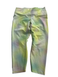 Powerhold by Fabletics Yoga Pant 1X Yellow Tie Dy Leggings (US Size 16-18) - Picture 1 of 18