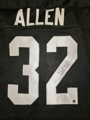 Camiseta deportiva firmada por Marcus Allen de los Oakland Raiders con holograma GTSM Foto 1 de 4