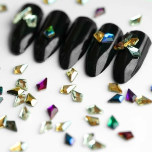 20 50 pcs Nail Art Rhinestones Glitter Crystals Gems for 3D Tips DIY Decoration - Picture 1 of 22