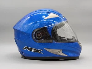 AFX FX-90 Adult Blue Metal Flake Motorcycle or ATV Helmet Size Small 55-56 CM - Picture 1 of 19