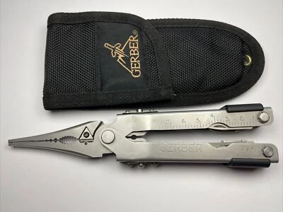 Gerber Fisherman MP600 Multi-Tool Nylon Sheath Discontinued Excellent USA - Image 1 of 4