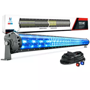 MICTUNING M2 52" Aerodynamic LED Light Bar OffRoad Driving Light IceBlue Ambient - Picture 1 of 10