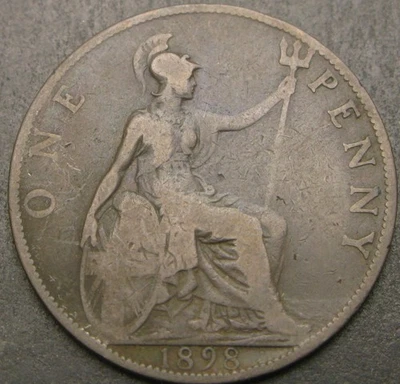 GREAT BRITAIN 1 Penny 1898 - Bronze - F - 3345 ¤ - Image 1 of 2