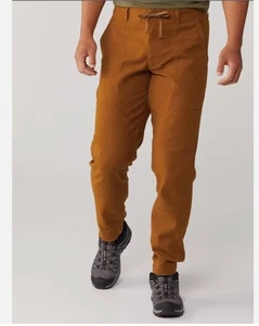 REI Co-op NEW Trailsmith Jogger Pants Hiking Rust/Walrus Brown Cotton Men 34x30 - Picture 1 of 8