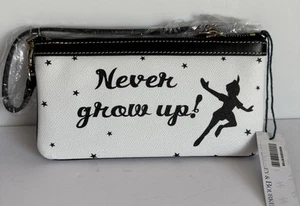 Disney Dooney & Bourke Peter Pan Never Grow Up Wristlet NWT - Picture 1 of 3