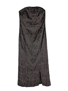 Coast Brown Evening Dress Bardot Party Prom Bow Detail Off The Shoulder Size 12 - Picture 1 of 10